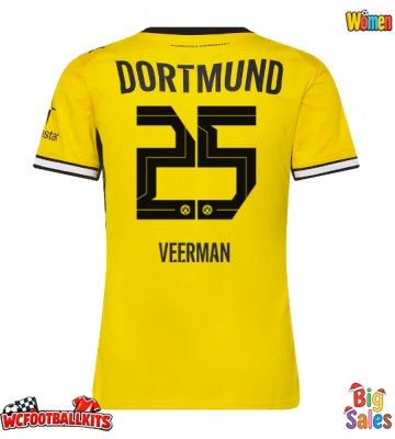 Borussia Dortmund Joey Veerman #25 Replica Home Stadium Shirt for Women 2026-27 Short Sleeve